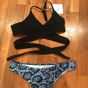 Brand new wrap bikini top and cheeky bottom